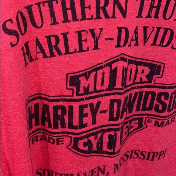 Harley-Davidson Red Soft-cotton graphic T - Picture 6 of 7